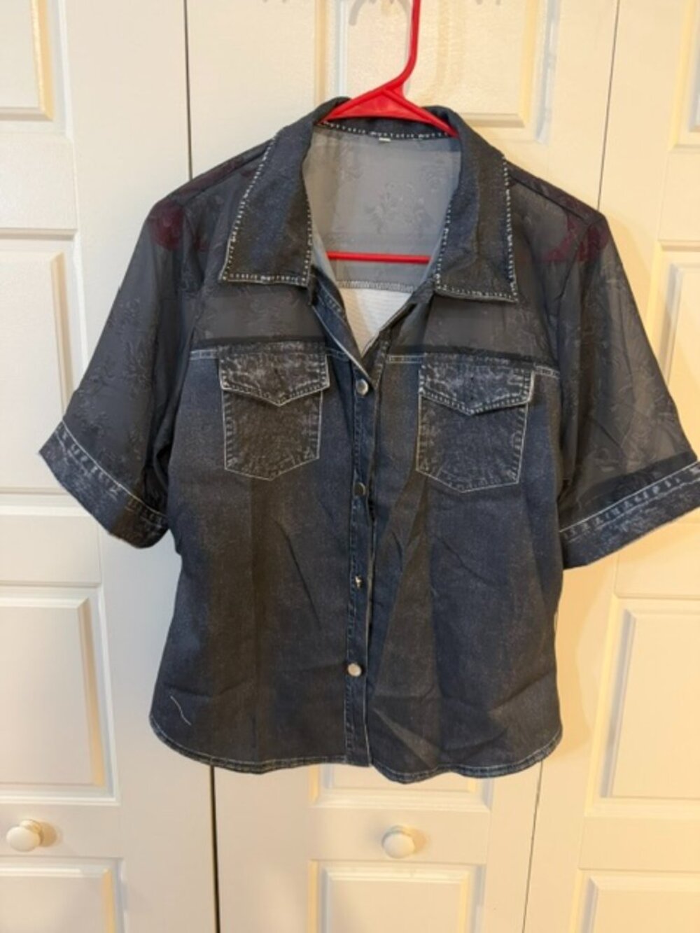 Shein Black Large (see notes) Short Sleeve Shirt